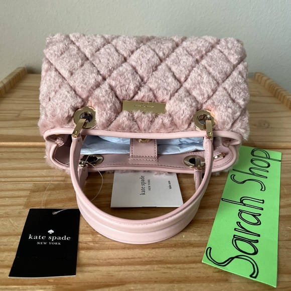♠️Kate Spade Carey Faux Fur Small Sullivan Satchel - Picture 5 of 14